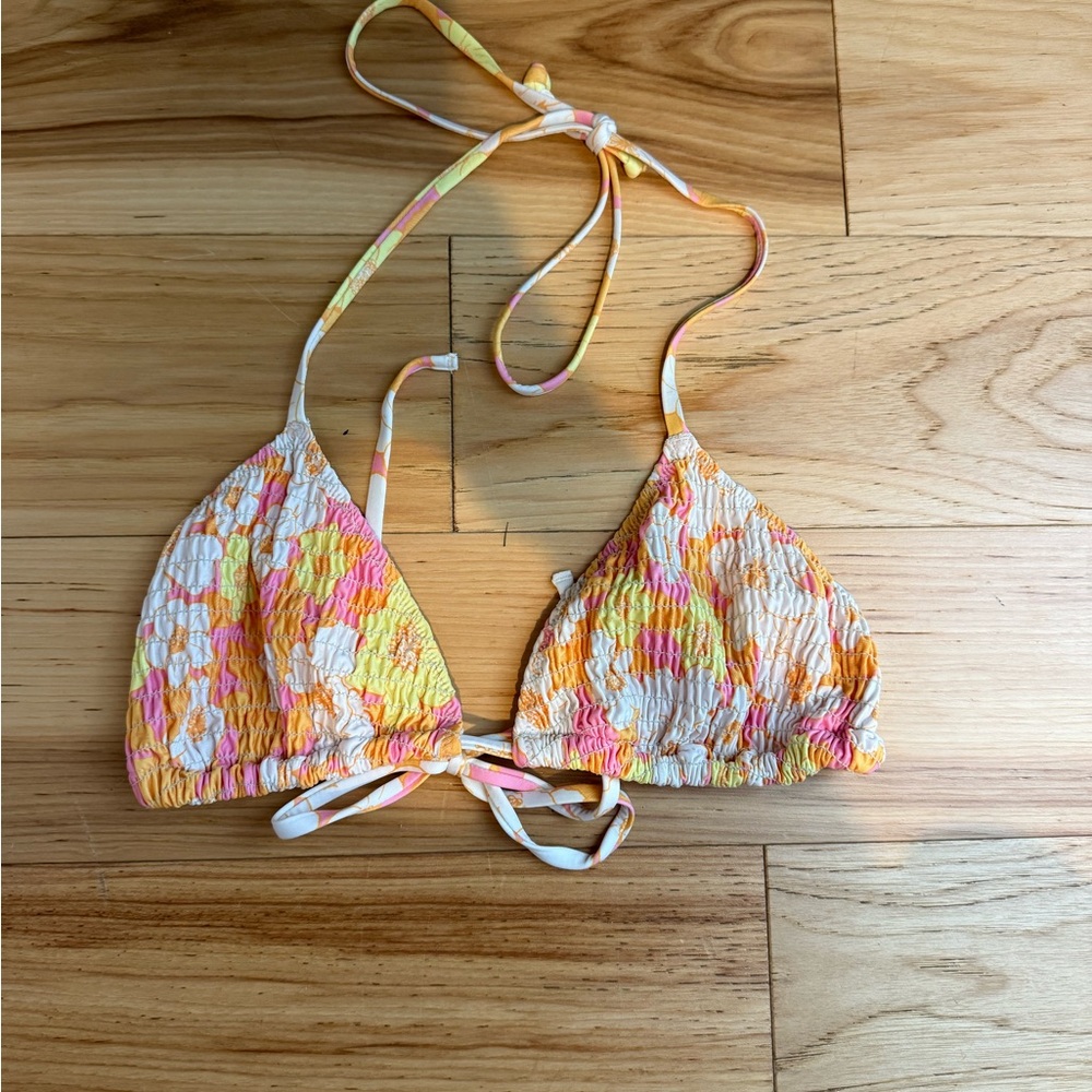 Pink flower Target swimsuit top